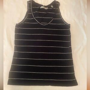 Vince navy white stripe knit tank small